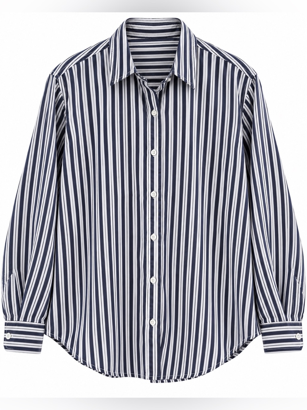 100% Organic Cotton Poplin Long Sleeve Shirt - Size XL